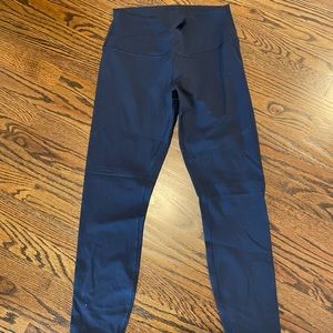 Lululemon Wunder Under Hi-Rise 7/8 Tight leggings in navy blue